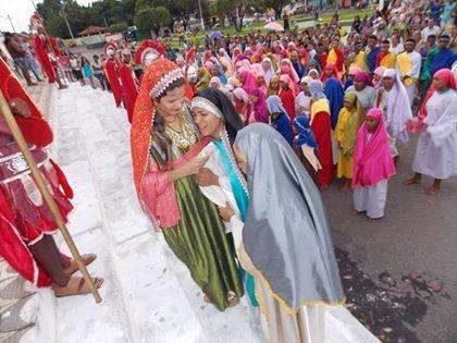 Grupo Teatral apresenta Via-Sacra na cidade de Buriti-MA - Imagem 1