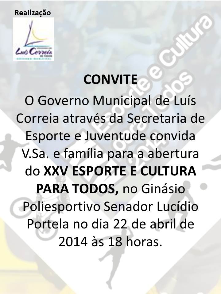 Governo Municipal de Luís Correia realiza Esporte para Todos