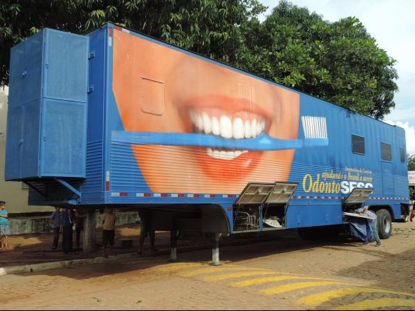 Chegou em Barra D’Alcântara o caminhão odontológico do projeto Odonto SESC. - Imagem 1