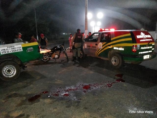 Acidente: Motoqueiro quase tem braço arrancado.