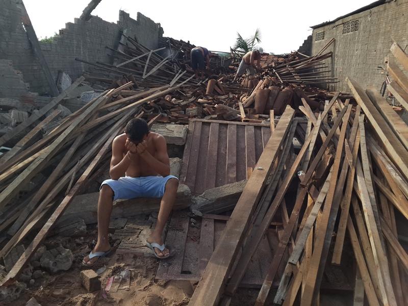 Chuva causa estragos em Santo Antônio de Lisboa