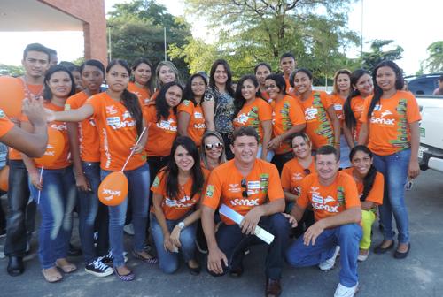 Prefeita Paula Araujo e alunos do Pronatec participaram da cerimônia com a presença de Dilma Rousseff