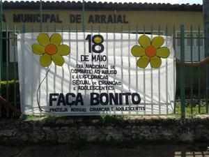 Homenagem ao dia 18 de maio em Arraial - PI.