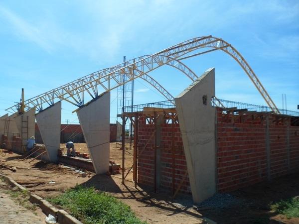 Construção da Quadra Coberta com Vestuário no Bairro Vale Verde está em ritmo acelerado - Imagem 3