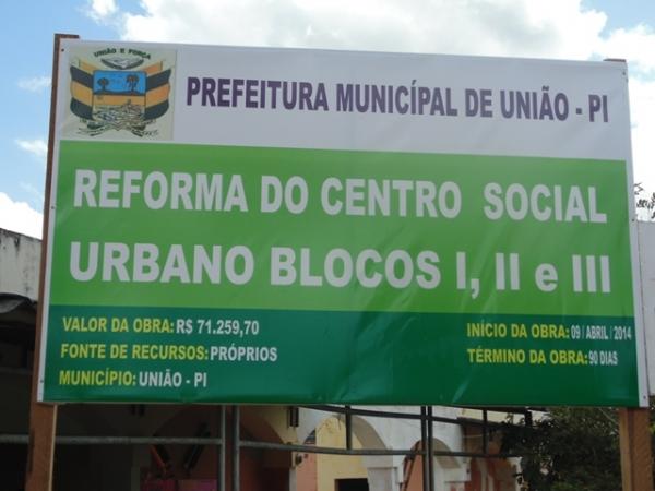 Prefeitura de União reforma o Centro Social Urbano Antonio Medeiros - Imagem 1