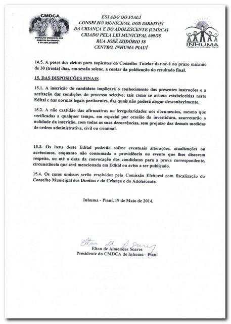 Edital nº 01/2014 - Eleição Suplementar do Conselho Tutelar - Imagem 9