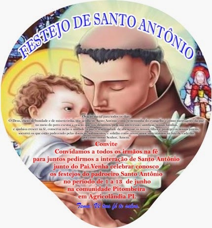 Em Agricolândia, Vai começar os festejos de Pitombeira 