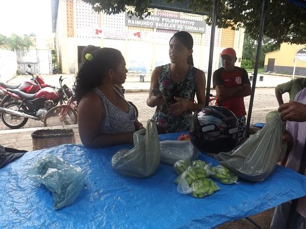 Vice-prefeito Raimundo do PT e Primeira dama Clarissa Lira, visitaram a Feira Livre - Imagem 8