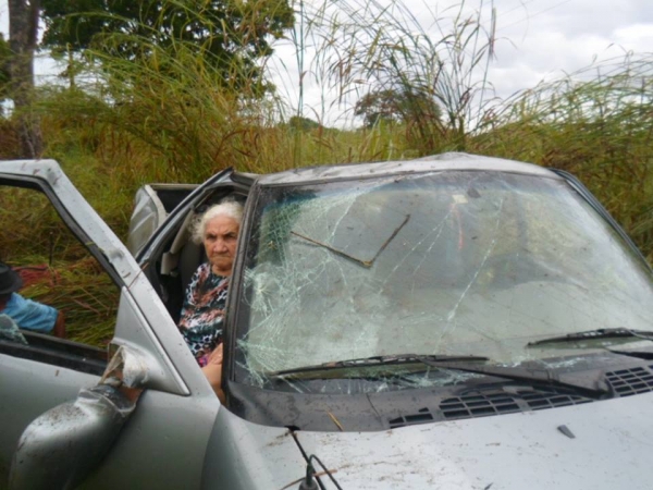 Veículo com 5 pessoas de Amarante capota na BR-343 - Imagem 1