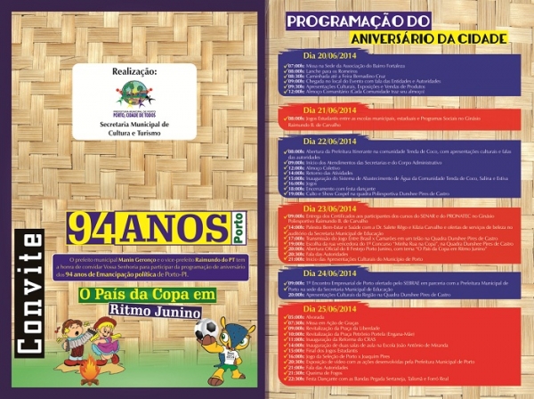 Convite do aniversário de Porto é divulgado - Imagem 1