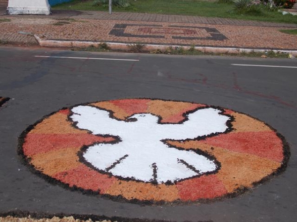 Dia 19 de Junho dia de corpus christi Com um Lindo Tapete em Batalha - Imagem 3