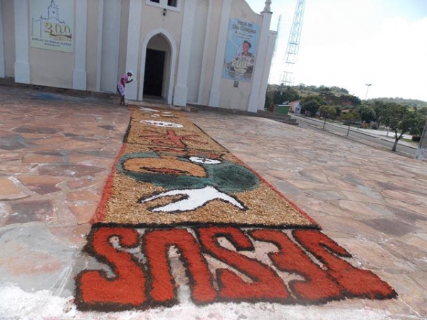 Dia 19 de Junho dia de corpus christi Com um Lindo Tapete em Batalha - Imagem 19