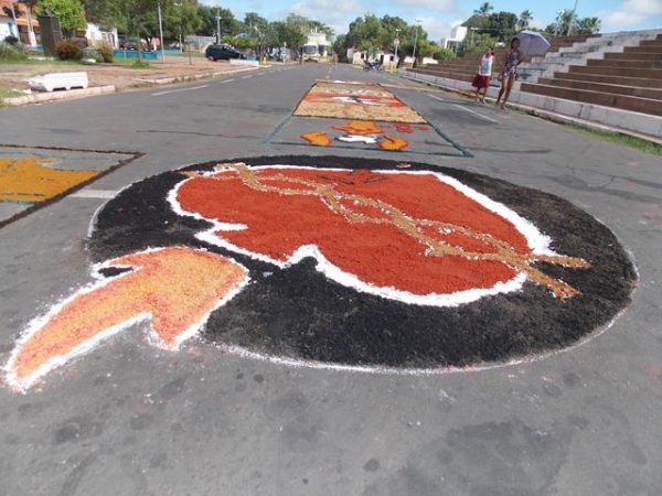Dia 19 de Junho dia de corpus christi Com um Lindo Tapete em Batalha - Imagem 12
