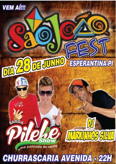 Banda Pileke Show (28) de junho na Churrascaria Avenida em Esperantina