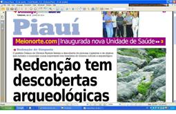 Descoberta arqueológica em Redenção repercute na imprensa escrita do Nordeste 