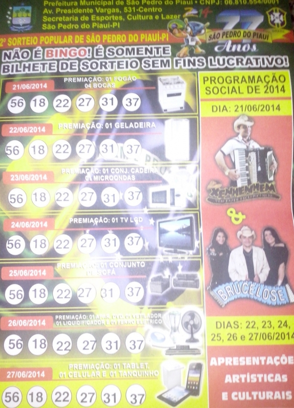 Sorteio popular leva milhares de pessoas a praça da matriz  - Imagem 1