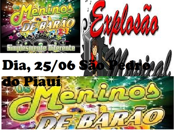 Meninos de Barão no palco do festejo de São Pedro do Piauí 