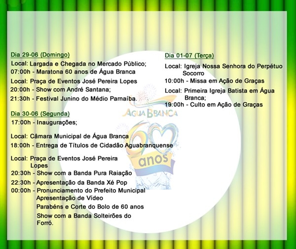 Aniversario de 60 Anos de Água Branca - Imagem 3