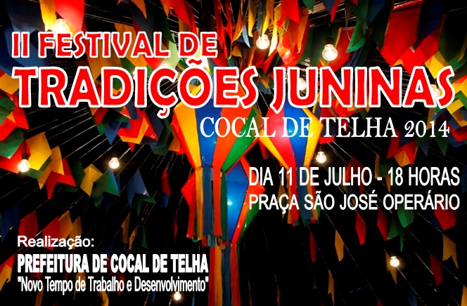 II Festival de Tradições Juninas de Cocal de Telha será dia 11