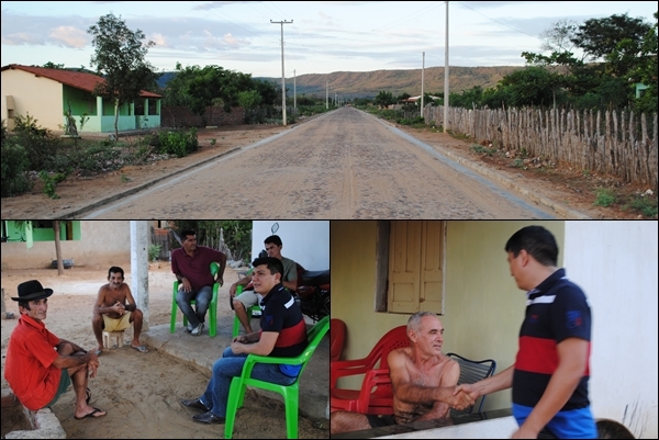 Prefeito Rubens Vieira vistoria obras de pavimentação poliedrica do povoado Boiba - Imagem 2