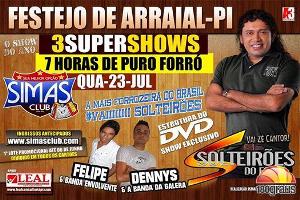 Arraial - Pi o melhor festejo do médio parnaíba já esta com sua programação confirmada.