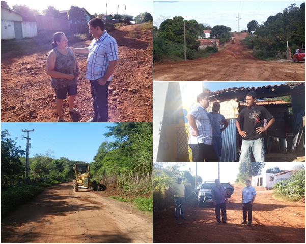 Prefeito de Esperantina visita ruas e estradas recuperadas que ligam povoado Lagoa Seca
