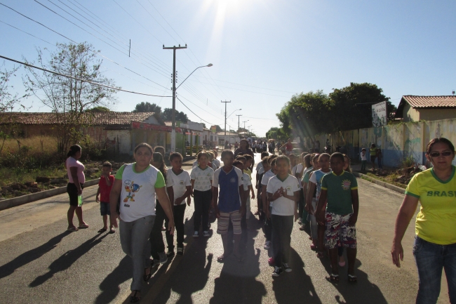 Rede Municipal de Ensino Faz o seu primeiro Ensaio para desfile de 7 de setembro em Agricolândia - Imagem 11