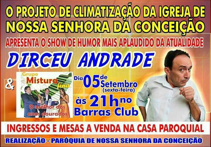 Paróquia de N. S. da Conceição convida população para evento dia 5 de setembro