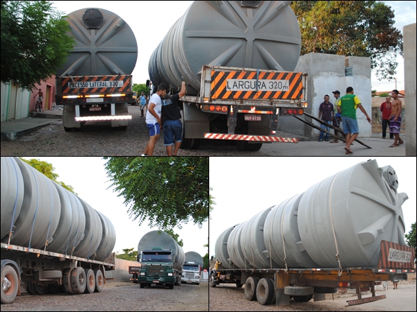 Município de Cocal começa a receber 1160 cisternas do Programa Água para Todos