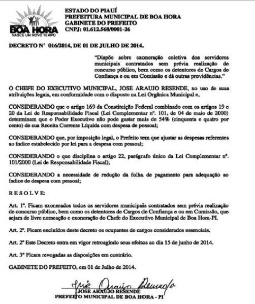 Boa Hora: Prefeito reduz o próprio salário, do vice-prefeito e dos secretários municipais - Imagem 2