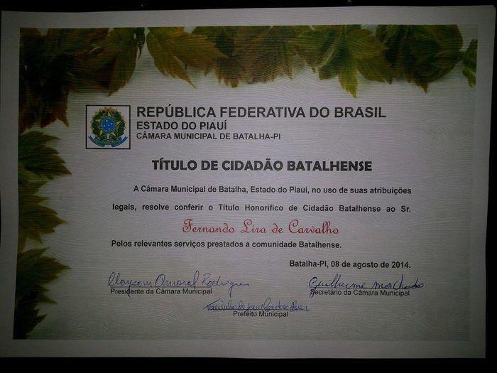 Barrense Fernando Lira recebe título de cidadão batalhense - Imagem 4