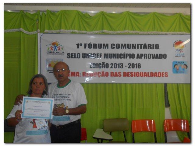 1º Fórum Comunitário do Selo Unicef Município Aprovado Edição 2013-2014 - Imagem 57