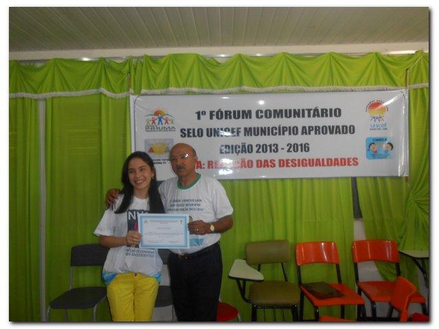 1º Fórum Comunitário do Selo Unicef Município Aprovado Edição 2013-2014 - Imagem 56