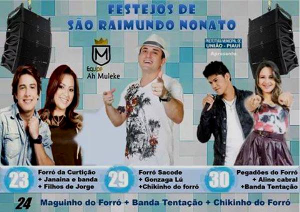 Veja a programação de shows musicais para os festejos em União - Imagem 2