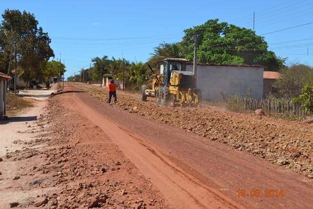 Trabalho: obra de asfaltamento da PI que liga Boa Hora a PI 111 é reiniciada - Imagem 1