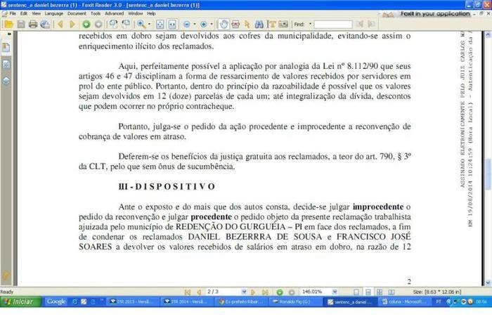 Justiça condena funcionários públicos municipais a devolverem recursos recebidos indevidamente  - Imagem 4