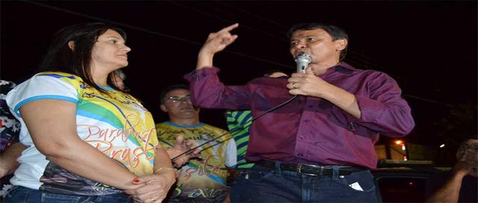 Prefeita Paula Araujo recepcionou caravana de Wellington Dias em Brasileira