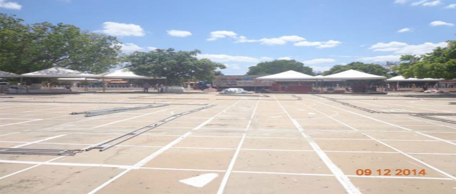 Últimos preparativos para o início da Festa do Bode de Batalha
