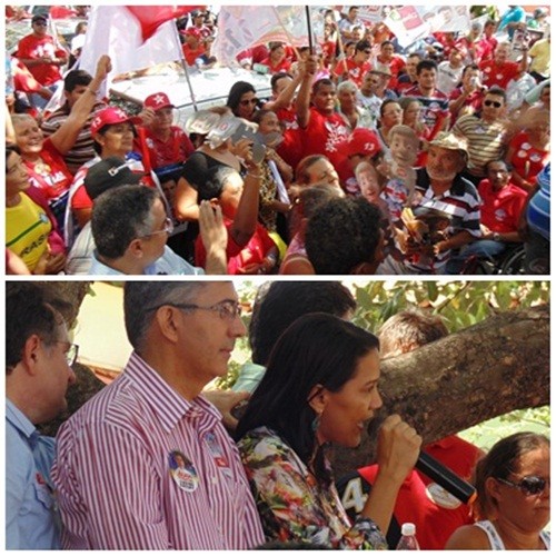 Candidatos realizam caminhada em Campo Maior - Imagem 8