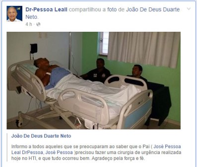 Deputado Dr. Pessoa é Internado aos 69 Anos com Cálculo Renal e Passa por Cirurgia em Teresina    - Imagem 2