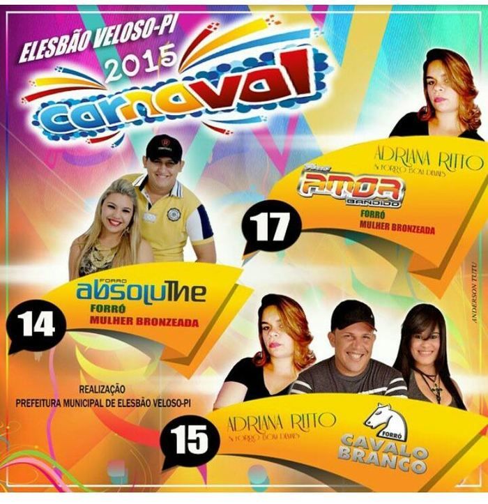 Confiras as atrações do Carnaval 2015 em Elesbão Veloso  - Imagem 1