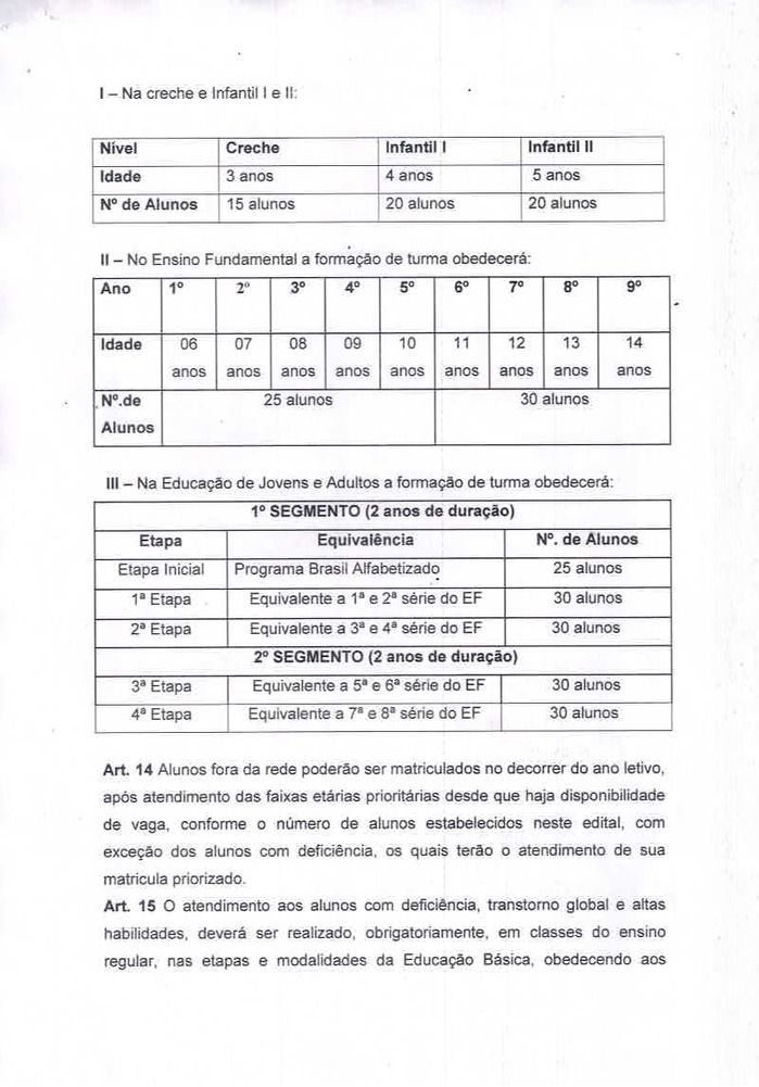 Secretaria de Educação lança Edital de Matrículas para o ano de 2015  - Imagem 4