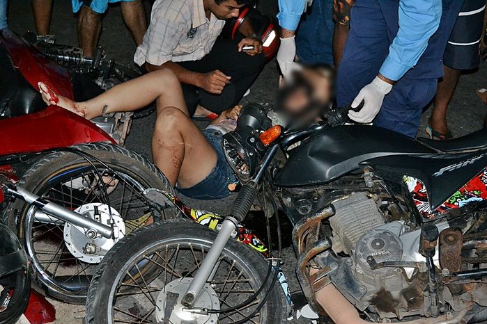 Colisão frontal entre motos deixa três pessoas feridas em Parnaíba - Imagem 2