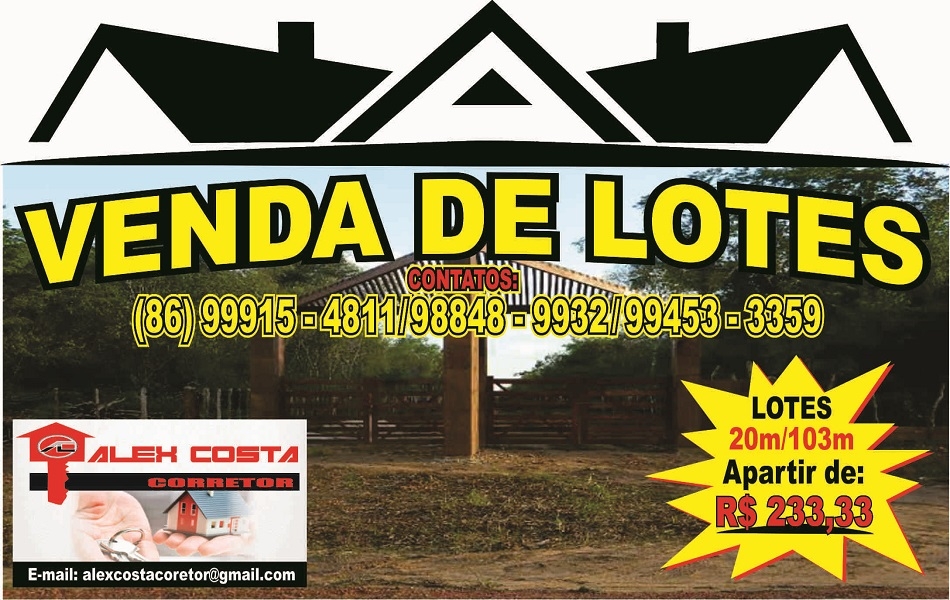 Aproveite e compre seu lote de terra na BR 404 com 20m por 103m 