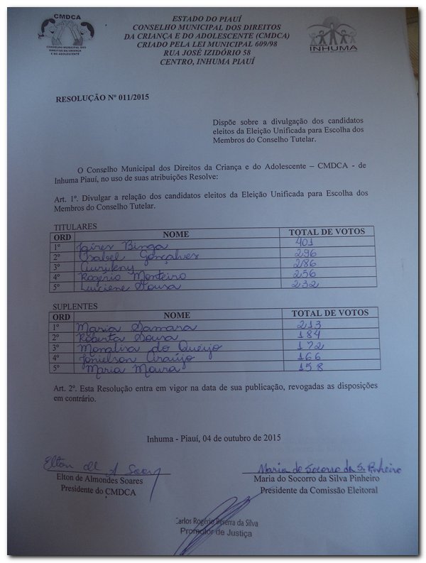Eleição Unificada para a escolha dos Membros do Conselho Tutelar - Imagem 17