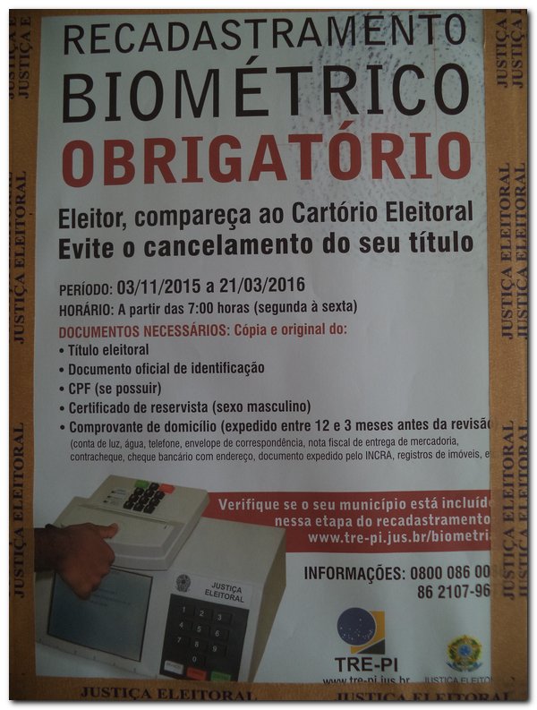 Faça o Recadastramento Biométrico Obrigatório - Imagem 2