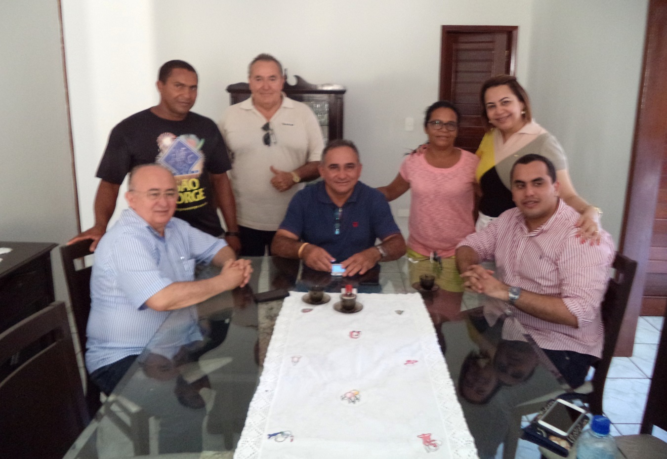 Prefeito Bernildo Val recebe visita dos deputados Júlio César e Georgiano Neto