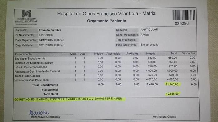 Homem de 47 anos precisa de ajuda para não cegar!!! - Imagem 5