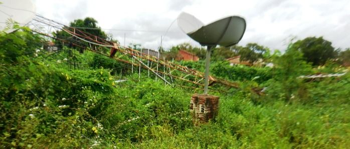 Chuvas torrenciais animam produtores, mas também causam prejuízos. Na cidade uma torre de TV caiu.  - Imagem 1
