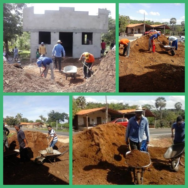 Assembleianos realizam mutirão na construção da congregação cristã na Localidade Cantinho I - Imagem 1